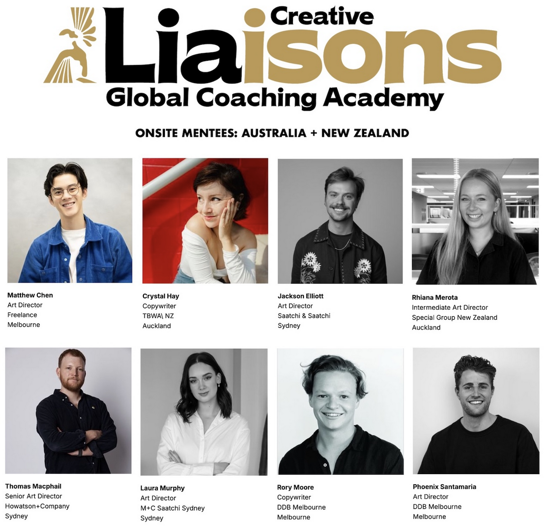 Eight young creatives from NZ and Australia to attend LIA Creative LIAisons in Las Vegas; 13 Global CCOs to inspire the Creative LIAisons Cohort